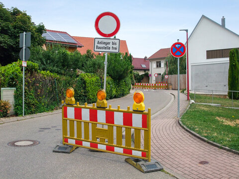 Road Construction in a Residential Area