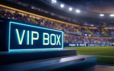 Fototapeta premium VIP Box Suite Concept in Stadium with Vibrant Atmosphere at Event