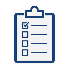 Fototapeta premium Checklist Clipboard with One Checked Box.