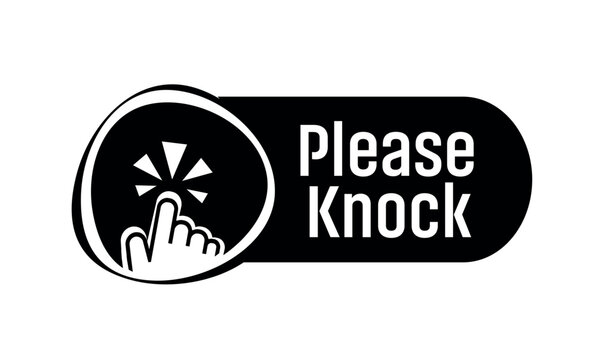 please knock sign