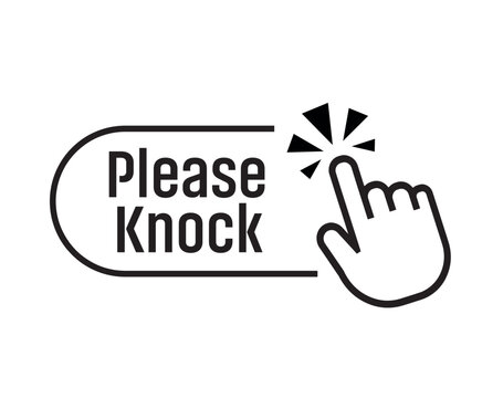please knock sign