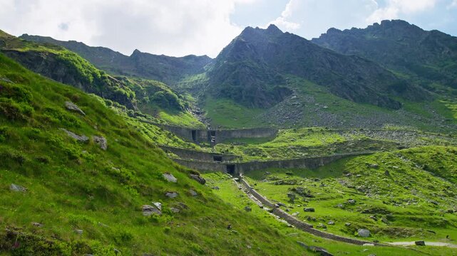Mountain Avalanche Barriers in Romania Fagaras Range