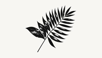 Detailed illustration of a fern leaf. © ikhsan