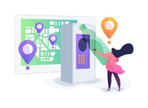Reuse and Return System Map abstract concept vector illustration.
