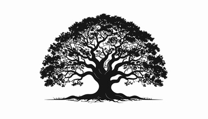 Fototapeta premium Large Tree with Branches and Leaves.