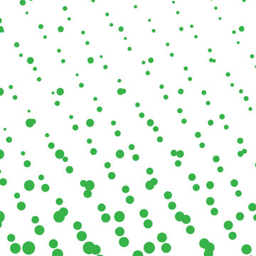 Abstract Green Dotted Geometric Background: Minimalist Black Backdrop with Perspective Dot Field Pattern for Modern Technology, Futuristic UI Design, and Digital Texture Asset