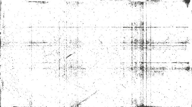 Vintage photocopy paper overlay with crossed scanner marks. Retro distressed texture combining grain, scratches, and copier artifacts for editorial graphics, posters, and photo effects.