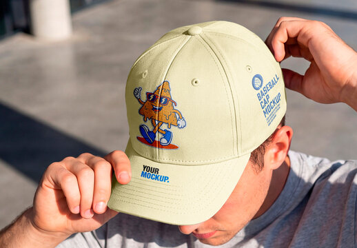 Baseball Cap Top View Mockup