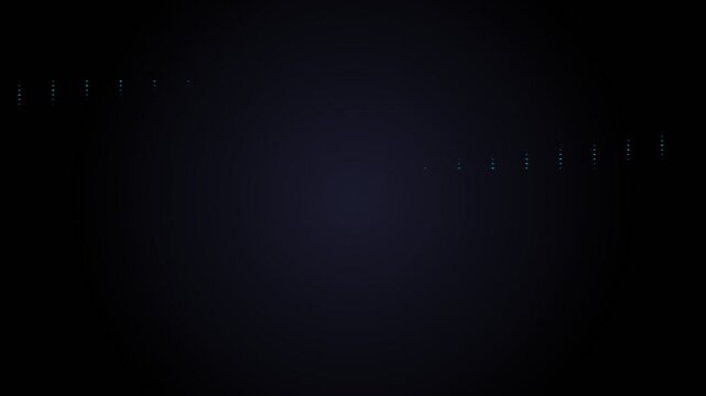 Minimalist night sky featuring a faint alignment of distant bright stars