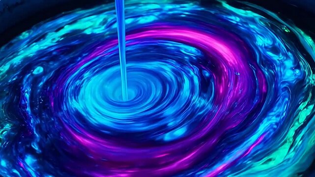 Liquid Metal and Ferrofluid Dance in UV Light