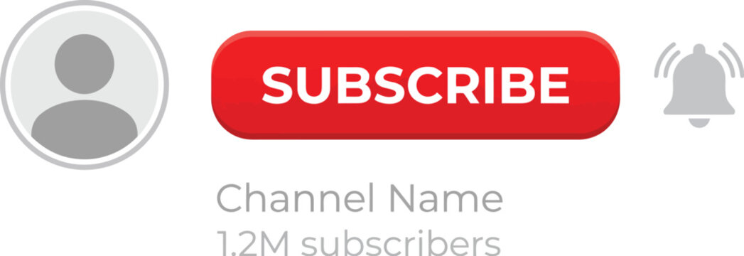 YouTube Channel Subscription Button with 1.2M Subscribers