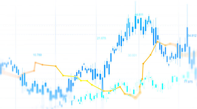 Transparent business finance chart featuring upward trend, investment analytics, economic data and stock market performance.