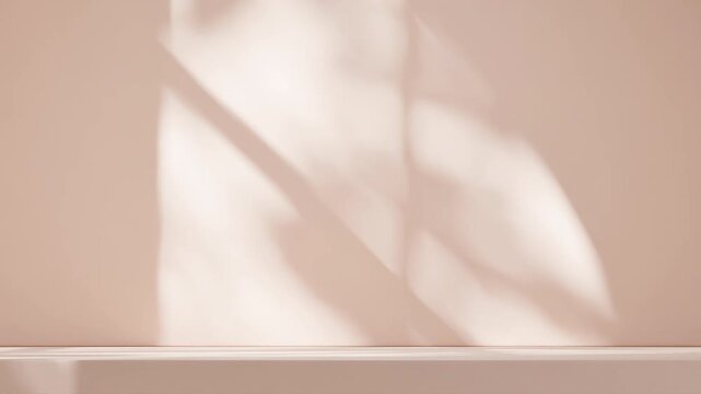 plain empty scene of video footage with light tan color on backdrop for header design