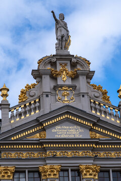 Brussels, Belgium: Grand Place, facades northeast side