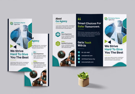 Tri Fold Brochure Template Layout