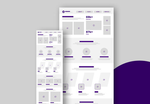 Wireframe Template Layout