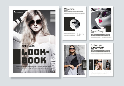 Minimal Look Book Design Template