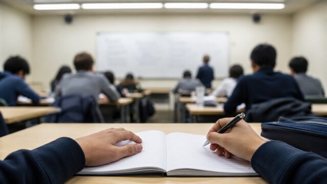POV simulation of myopia in a blurred classroom setting
