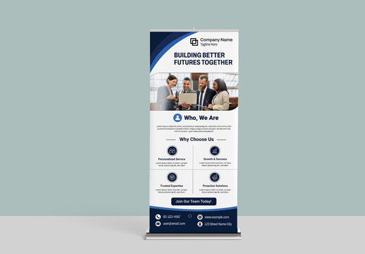 Roll Up Bannar Template Layout