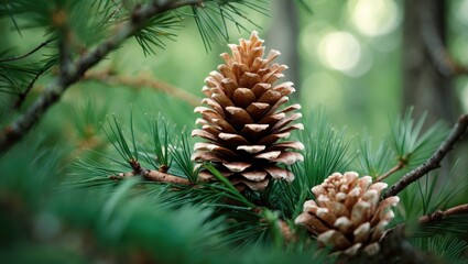 Fototapeta premium Pinus gerardiana, frequently called the chilgoza pine, is a pine indigenous to the northwestern Himalayas.