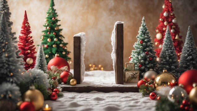 Winter and Christmas are set in the background, with a pause in the middle.