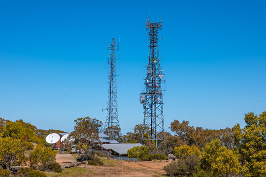 telecommunications tower infrastructure Mount Canobolas near Orange