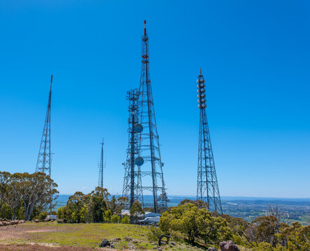telecommunications tower infrastructure Mount Canobolas near Orange