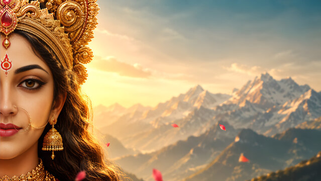 Durga Puja Durga Pooja Navratri Divine Worship of Maa Durga Ambika Chandika Sherawali Mata Rani Vijayadashami Dussehra Festival
