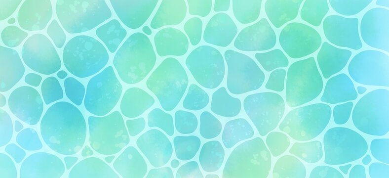 海の水面の背景素材イラスト