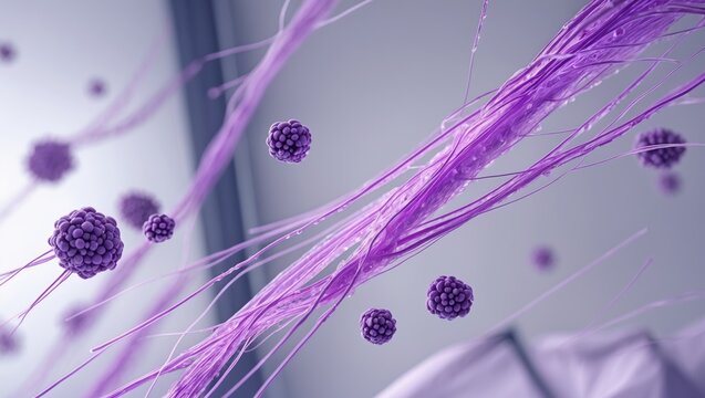 Streptococcus pneumonia with Fungus, displaying Gram's stain from positive hemoculture.