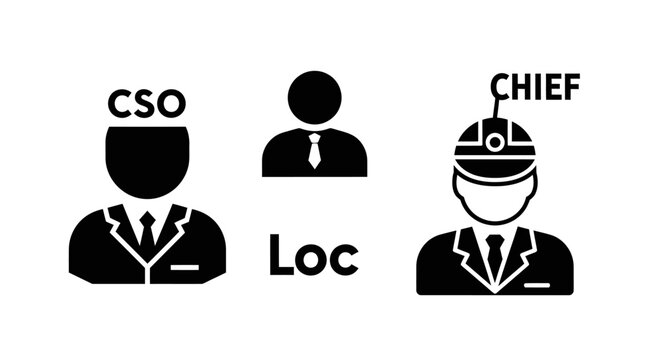 Chief Strategy Officer (CSO) Icon - Corporate Leader in Suit