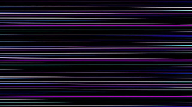 Purple and blue scan line light streaks on dark futuristic background