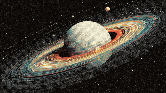 Explore the beauty of Saturn and its rings during Planetarium Day, engaging with the wonders of the universe at night