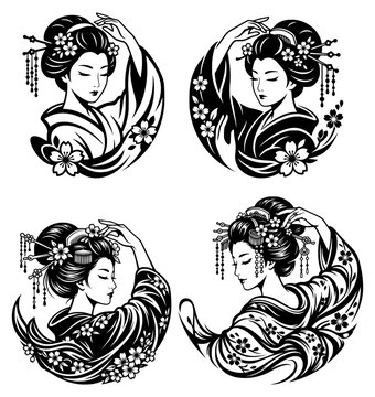 Geisha vector