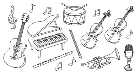 Musical Instrument Icons © MSTNASIMABEGUM