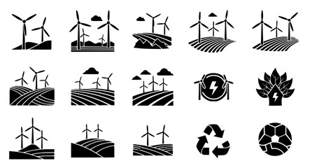 Wind Energy Icons © MSTNASIMABEGUM