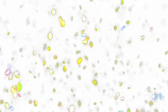Golden Confetti Falling Against Transparent Background Celebration Party Event