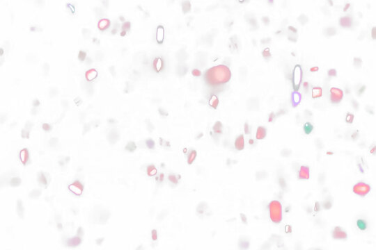Abstract Glitter Particles Floating In Dark Space With Soft Bokeh Lights