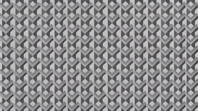 Monochrome geometric chevron crossover pattern on charcoal grey vector background