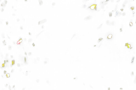 Abstract Glitter Confetti Falling Against Transparent Background