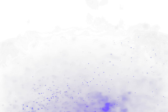 Sparkling Blue Particles Floating in Transparent Abstract Background