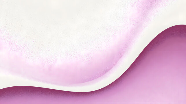 A soft magenta and pale white grainy background with a smooth, flowing curved wave, and subtle noise gradient texture serve as the abstract setting.