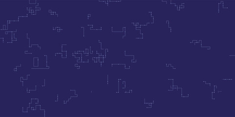 Obraz premium Abstract Geometric Maze Pattern Vector Background with Minimal Digital Line Elements for Technology Design.