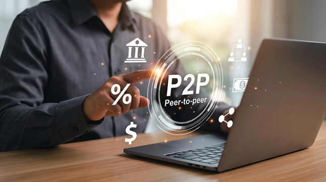 P2P Peer To Peer Digital Payment Network Technology Business Interface