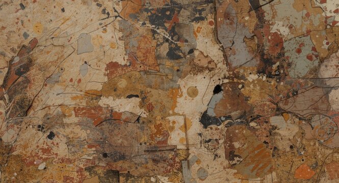 Textured Abstract Surface Patterns with Earthy Tones and Organic Shapes