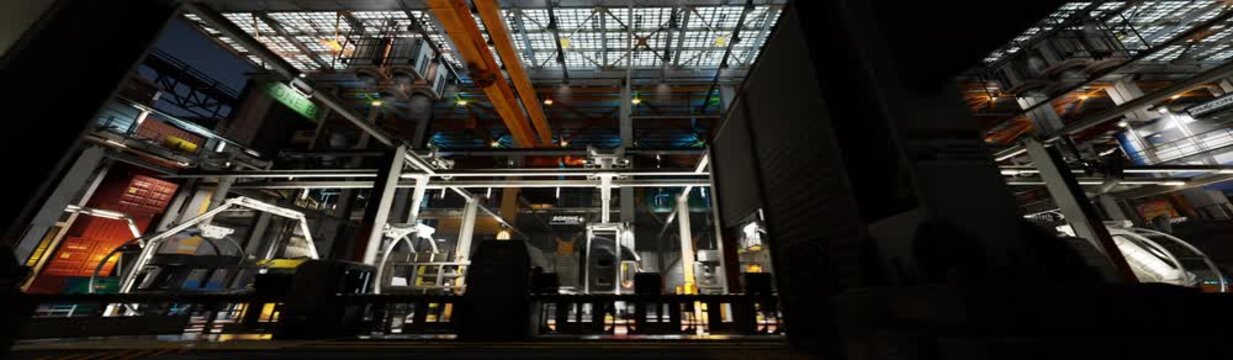 factory 3d scene