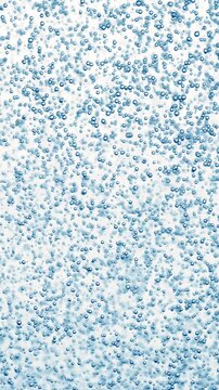 Abstract blue water bubbles background with floating air spheres.