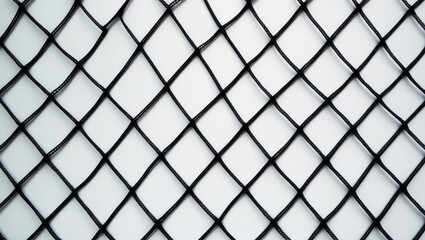 Fototapeta premium Net background, net on white background with a clean and minimalistic design.