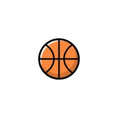 Basketball icon logo flat vector design © tIce