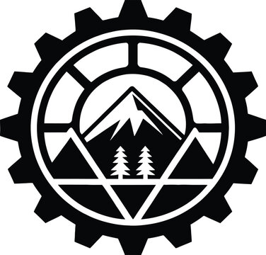 open source software silhouette vector icon  bold